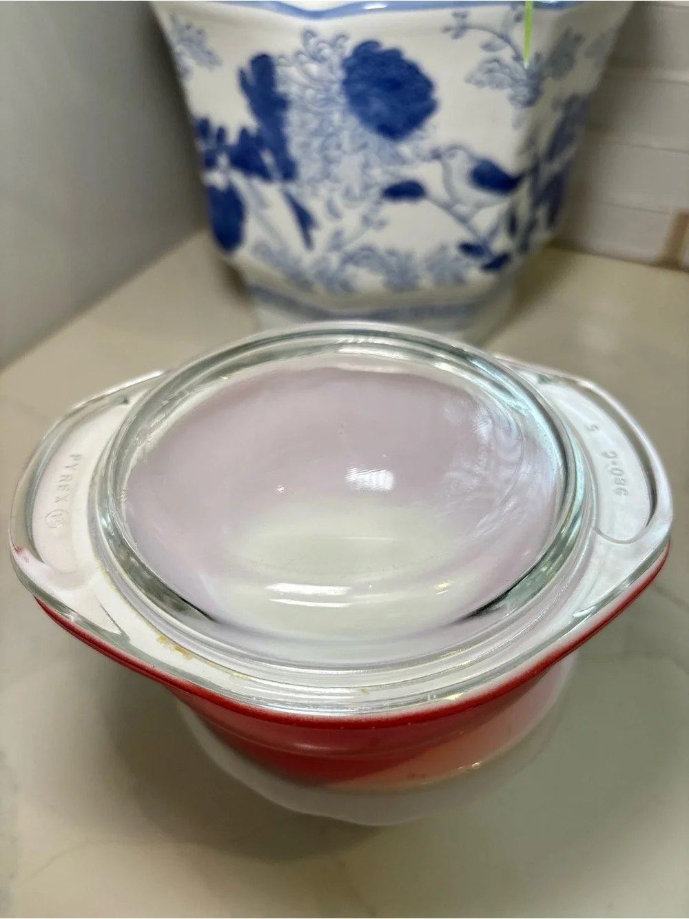 PYREX 50s Flamingo Pink Individual Casserole Dishes Set 8oz C-080 w/ lids C-980